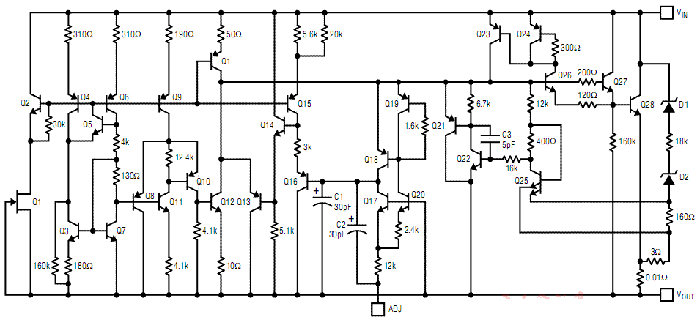 三端穩(wěn)壓集成電路典型應(yīng)用電路圖